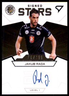 Fotbalová karta Jakub Rada Fortuna Liga 21-22 S1 Signed Stars 76/199 č. S1-JR