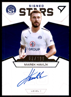 Fotbalová karta Marek Havlík Fortuna Liga 21-22 S1 Signed Stars 62/199 č. S1-MH
