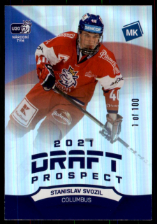 Hokejová karta Stanislav Svozil Moje kartičky 20-21 Draft Prospect /100 č. DP1