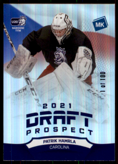 Hokejová karta Patrik Hamrla Moje kartičky 20-21 Draft Prospect /100 č. DP2
