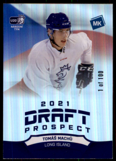 Hokejová karta Tomáš Machů Moje kartičky 20-21 Draft Prospect /100 č. DP8
