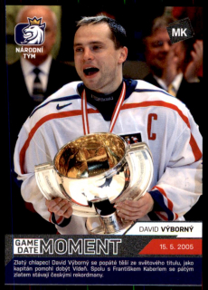 Hokejová karta Výborný David Moje kartičky 20-21 Game Dated Moment č.100