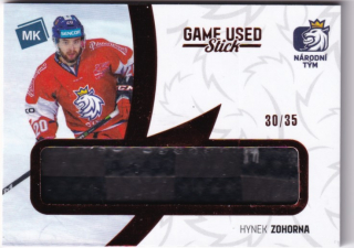 Hokejová karta Hynek Zohorna Moje kartičky 20-21 Game Used Stick 30/35 č. 16
