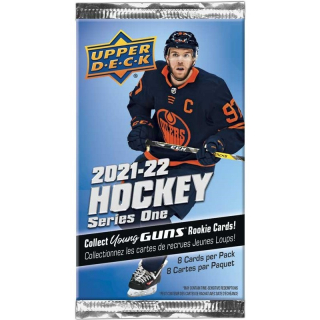 Balíček hokejových karet UD Series 1 2021-22 Retail Balíček