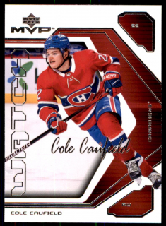 Hokejová karta Cole Caufield UD MVP 2021-22 20th Anniversary Watch Rookie č. 99