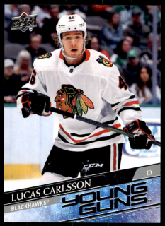 Hokejová karta Lucas Carlsson UD S1 2020-21 Young Guns č. 212