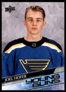 Hokejová karta Joel Hofer UD Extended 2020-21 Young Guns č. 702