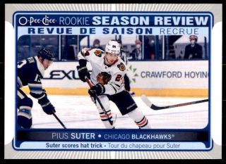 Hokejová karta Pius Suter OPC 2021-22 Season Review Rookie č. 542