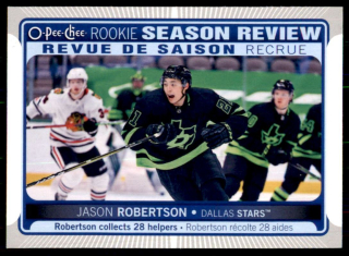 Hokejová karta Jason Robertson OPC 2021-22 Season Review Rookie č. 545