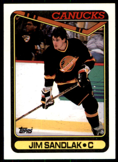 Hokejová karta Jim Sandlak Topps 1990-91 řadová č. 18
