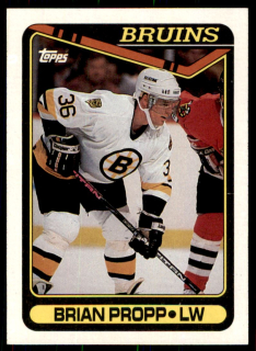 Hokejová karta Brian Propp Topps 1990-91 řadová č. 8