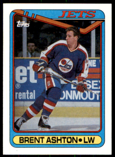 Hokejová karta Brent Ashton Topps 1990-91 řadová č. 24