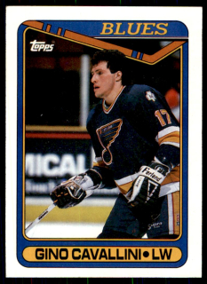 Hokejová karta Gino Cavallini Topps 1990-91 řadová č. 36
