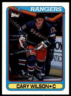 Hokejová karta Cary Wilson Topps 1990-91 řadová č. 54