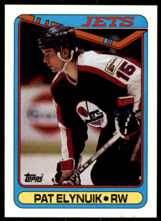 Hokejová karta Pat Elynuik Topps 1990-91 řadová č. 71