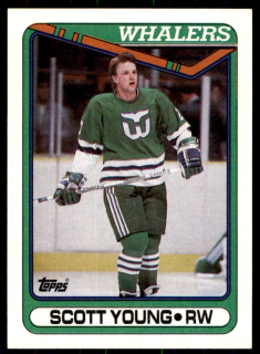 Hokejová karta Scott Young Topps 1990-91 řadová č. 84