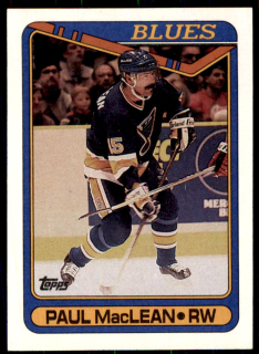 Hokejová karta Paul MacLean Topps 1990-91 řadová č. 110