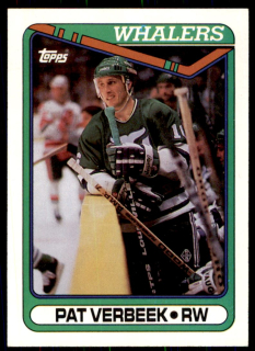 Hokejová karta Pat Verbeek Topps 1990-91 řadová č. 112