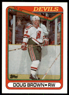 Hokejová karta Doug Brown Topps 1990-91 řadová č. 117