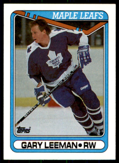 Hokejová karta Gary Leeman Topps 1990-91 řadová č. 135