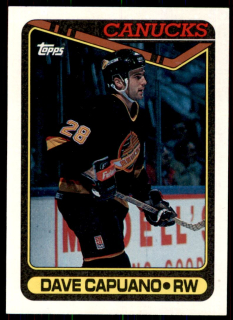 Hokejová karta Dave Capuano Topps 1990-91 řadová č. 170