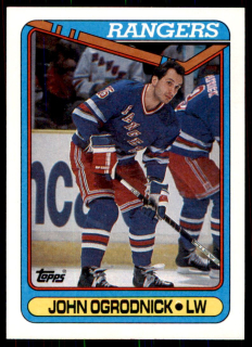 Hokejová karta John Ogrodnick Topps 1990-91 řadová č. 174