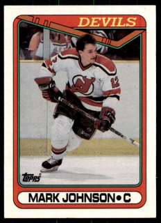 Hokejová karta Mark Johnson Topps 1990-91 řadová č. 178