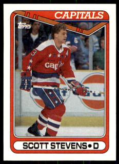 Hokejová karta Scott Stevens Topps 1990-91 řadová č. 211