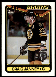 Hokejová karta Craig Janney Topps 1990-91 řadová č. 212