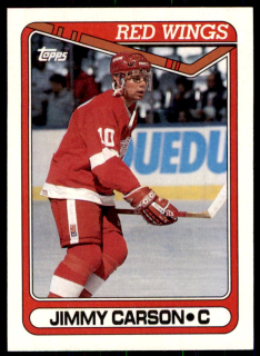 Hokejová karta Jimmy Carson Topps 1990-91 řadová č. 231