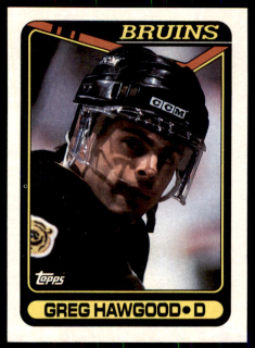 Hokejová karta Greg Hawgood Topps 1990-91 řadová č. 236