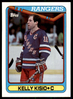 Hokejová karta Kelly Kisio Topps 1990-91 řadová č. 239