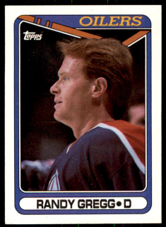 Hokejová karta Randy Gregg Topps 1990-91 řadová č. 275