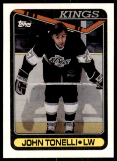Hokejová karta John Tonelli Topps 1990-91 řadová č. 281