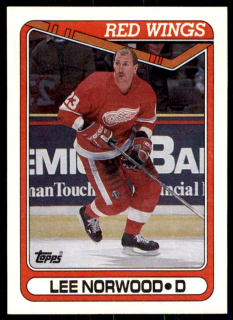 Hokejová karta Lee Norwood Topps 1990-91 řadová č. 285