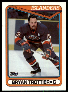 Hokejová karta Bryan Trottier Topps 1990-91 řadová č. 291