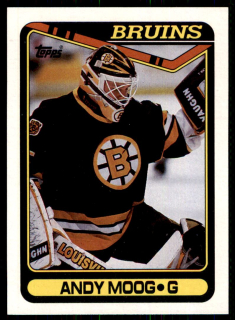 Hokejová karta Andy Moog Topps 1990-91 řadová č. 294