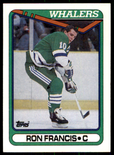 Hokejová karta Ron Francis Topps 1990-91 řadová č. 311