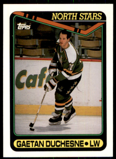 Hokejová karta Gaetan Duchesne Topps 1990-91 řadová č. 319
