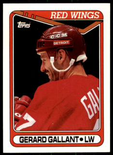 Hokejová karta Gerard Gallant Topps 1990-91 řadová č. 322