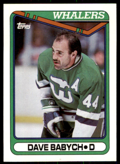 Hokejová karta Dave Babych Topps 1990-91 řadová č. 328