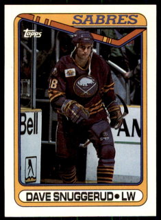 Hokejová karta Dave Snuggerud Topps 1990-91 Rookie č. 340