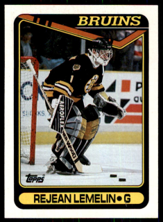 Hokejová karta Rejean Lemelin Topps 1990-91 řadová č. 343