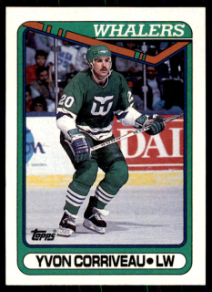 Hokejová karta Yvon Corriveau Topps 1990-91 řadová č. 364