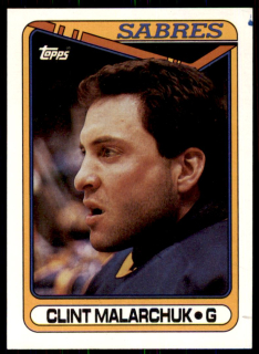 Hokejová karta Clint Malarchuk Topps 1990-91 řadová č. 371