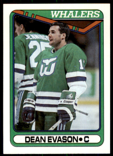 Hokejová karta Dean Evason Topps 1990-91 řadová č. 376