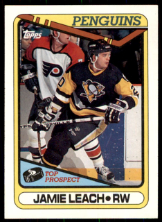 Hokejová karta Jamie Leach Topps 1990-91 Rookie č. 377