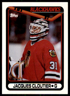 Hokejová karta Jacques Cloutier Topps 1990-91 řadová č. 378