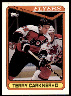 Hokejová karta Terry Carkner Topps 1990-91 řadová č. 381