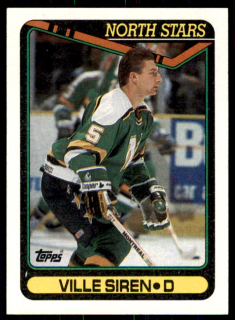 Hokejová karta Ville Siren Topps 1990-91 řadová č. 383